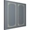 Ekena Millwork 31-in. W x 62-in. H Pompeii Panel Moulding Kit Double Panel PMLKPO31X62B - alternate 4